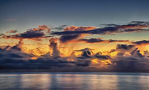 Maui Sunrise Storm Fine Art Photograph on Metal